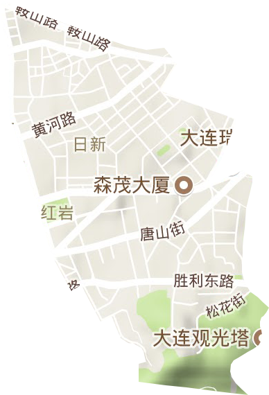 日新街道地形图