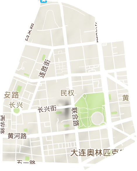 中山公园街道地形图