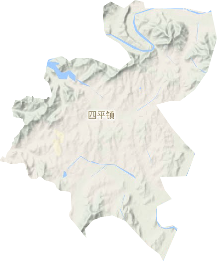 四平镇地形图