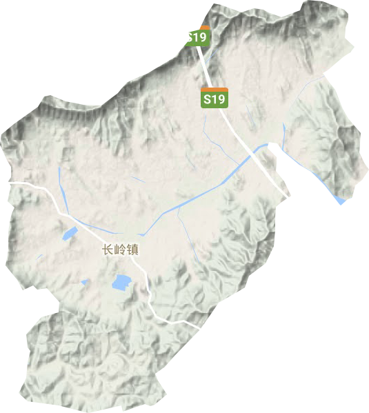 长岭镇地形图