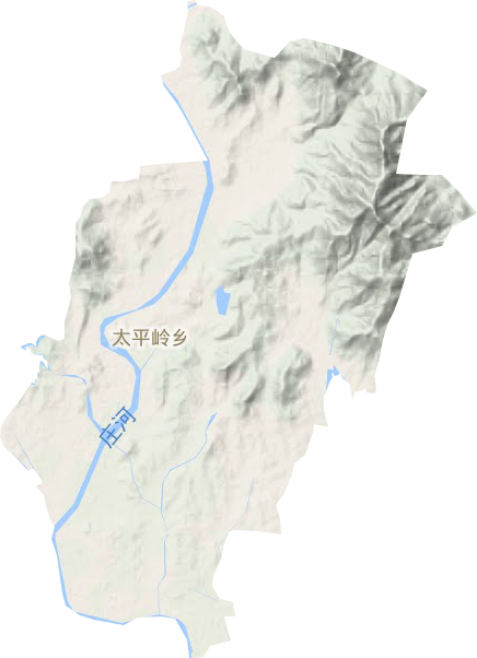 太平岭满族乡地形图