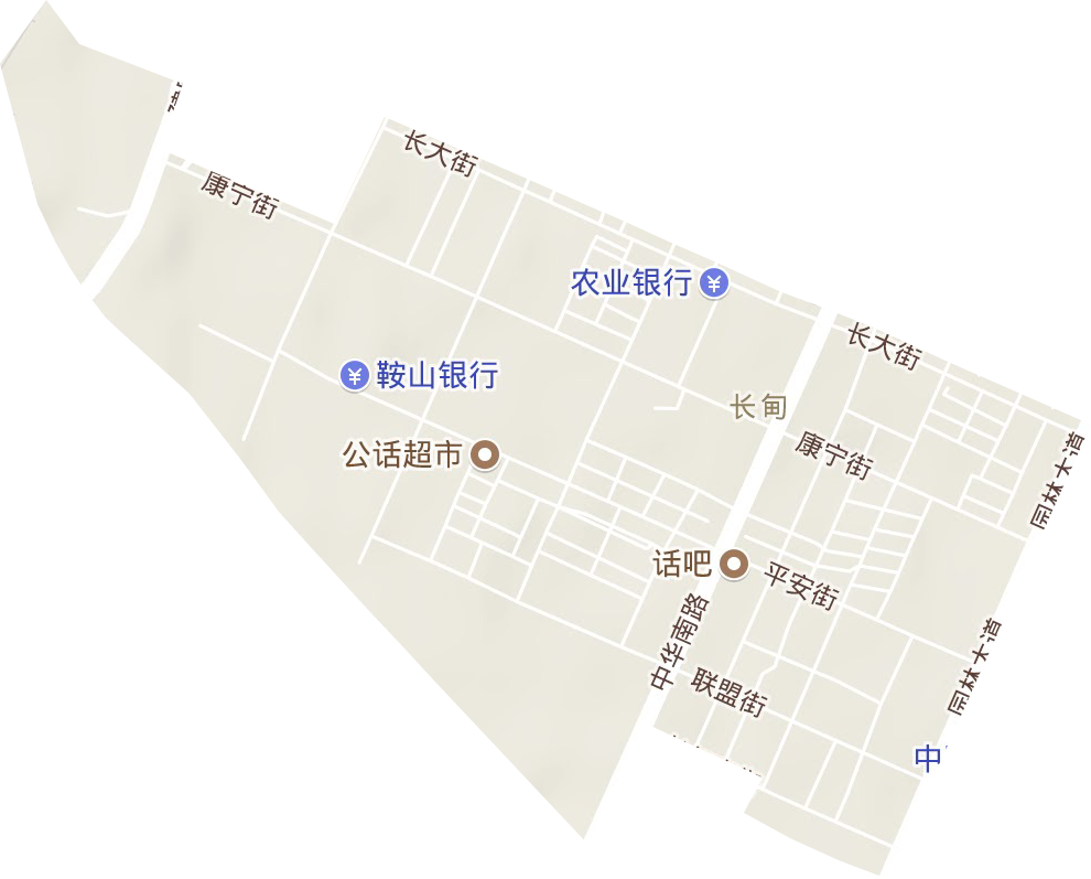 长甸街道地形图