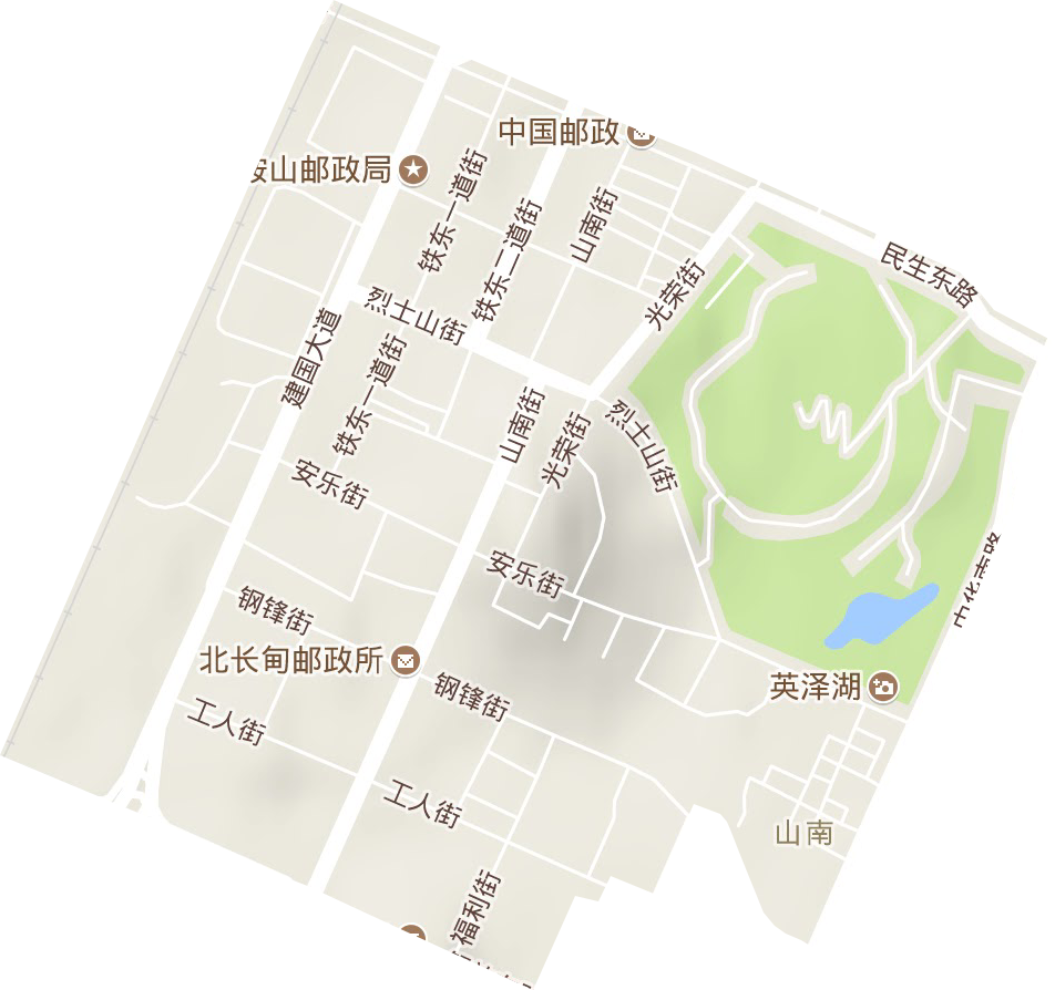 山南街道地形图