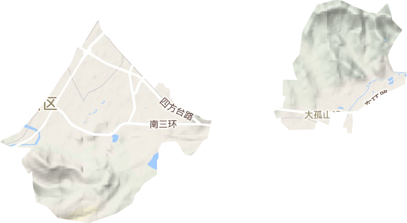 旧堡街道地形图
