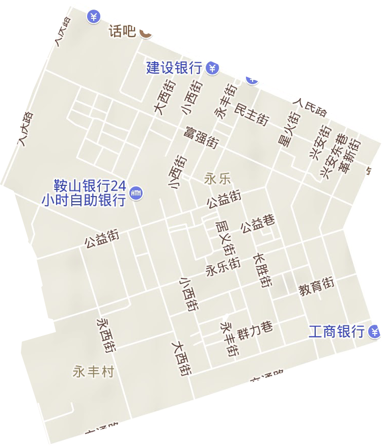 永乐街道地形图