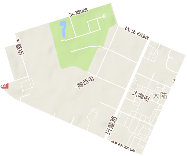 大陆街道地形图