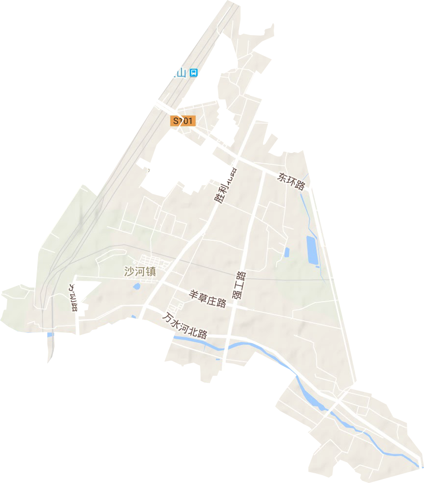 滨河街道地形图