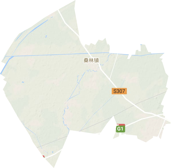 桑林镇地形图