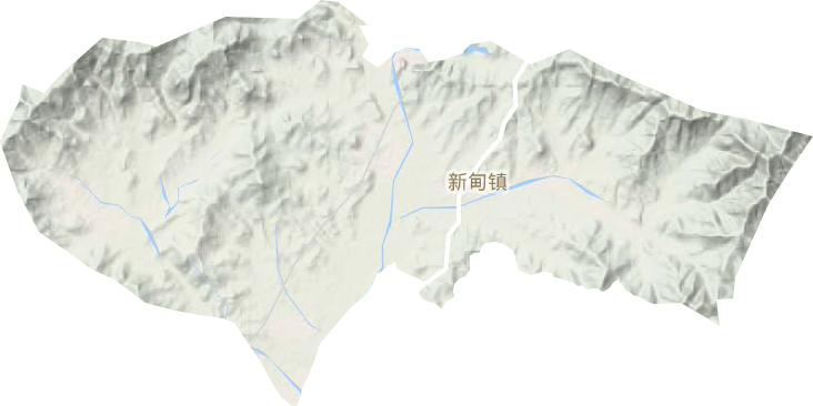 新甸镇地形图