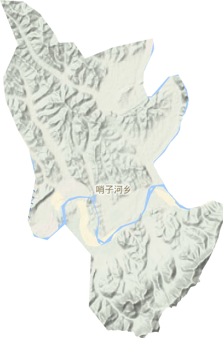 哨子河乡地形图