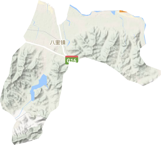 八里镇地形图