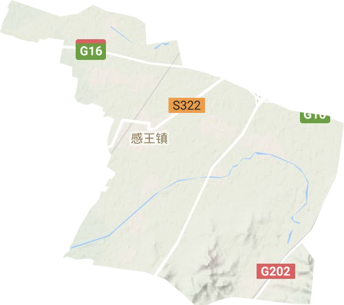 感王镇地形图