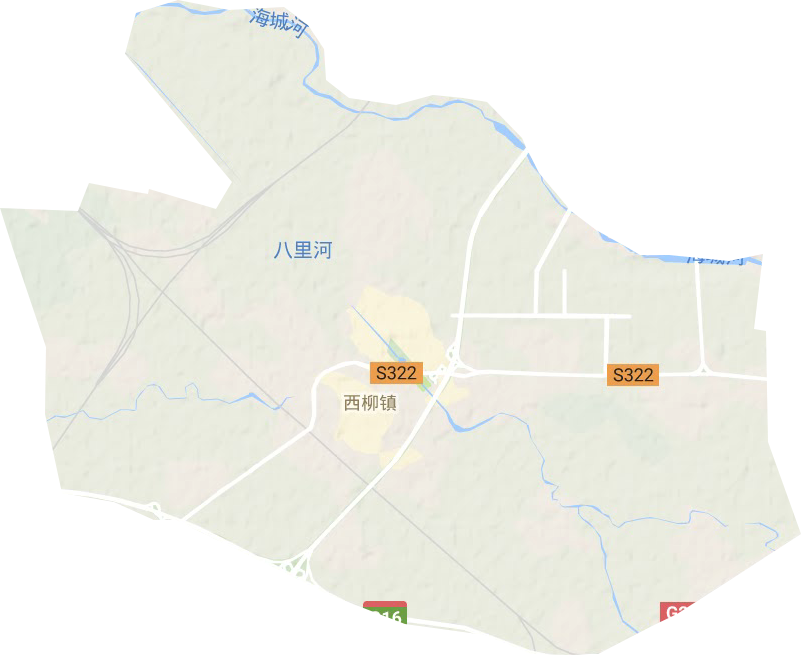 西柳镇地形图