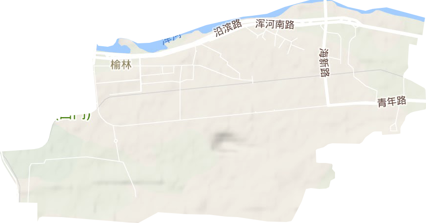 榆林街道地形图