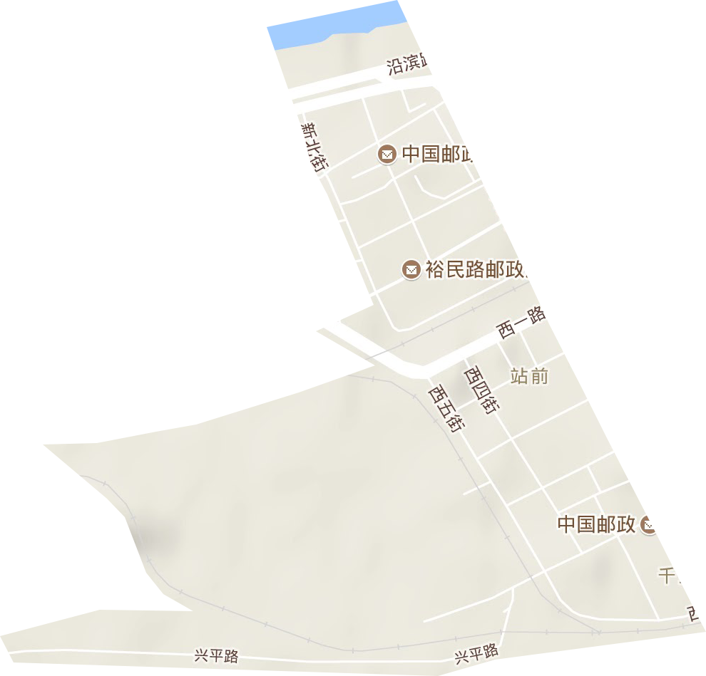 千金街道地形图