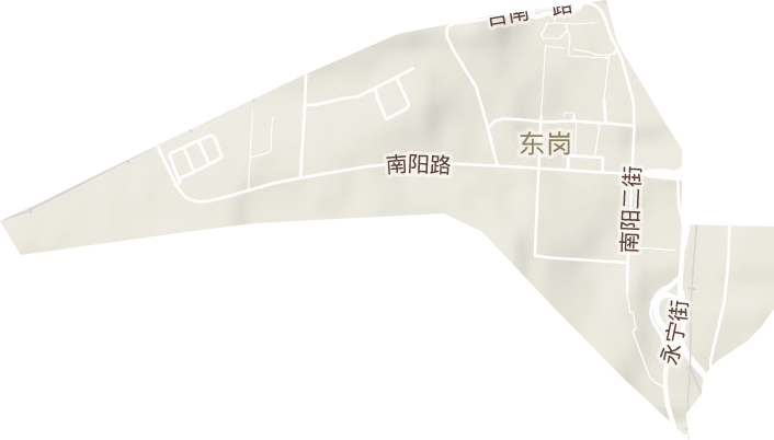 南阳街道地形图