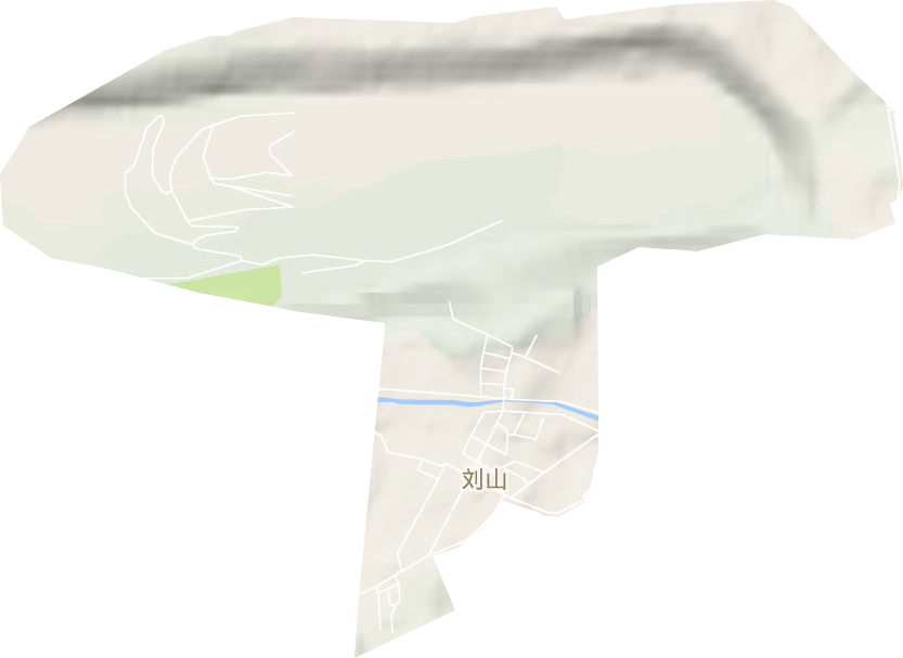 刘山街道地形图