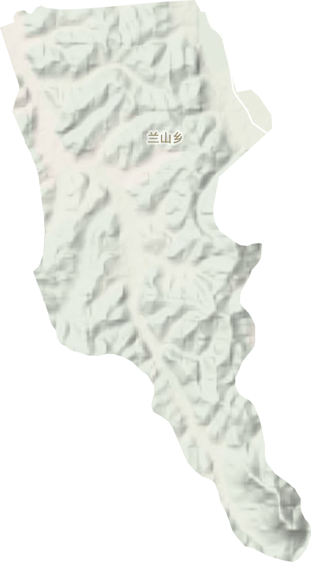 兰山乡地形图