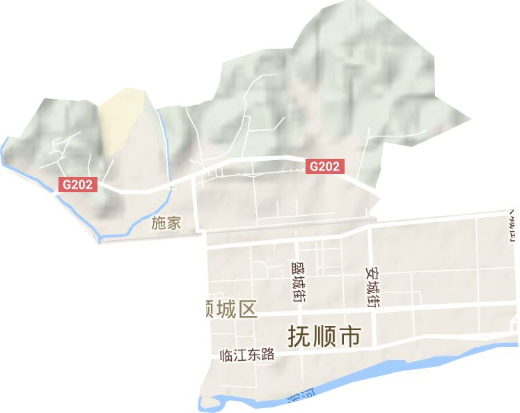 长春街道地形图