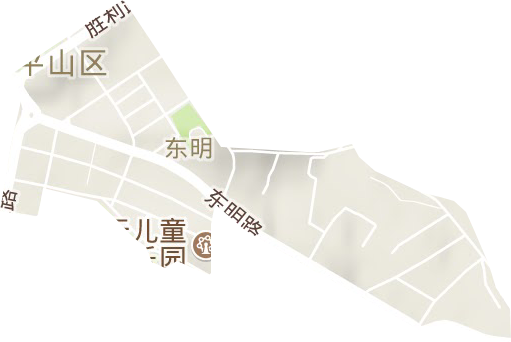 东明街道地形图