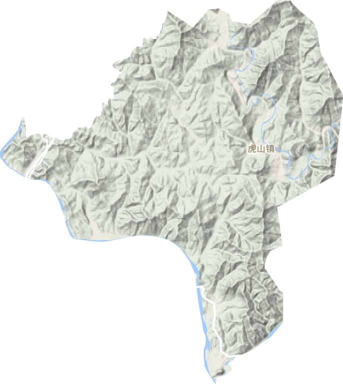 虎山镇地形图