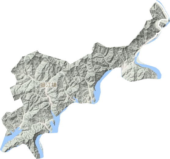 振江镇地形图