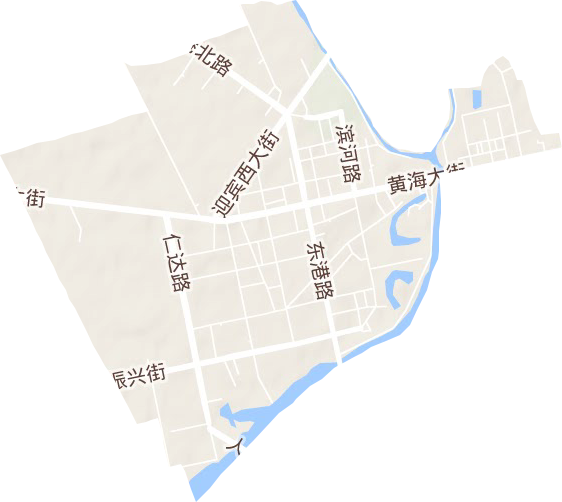大东街道地形图