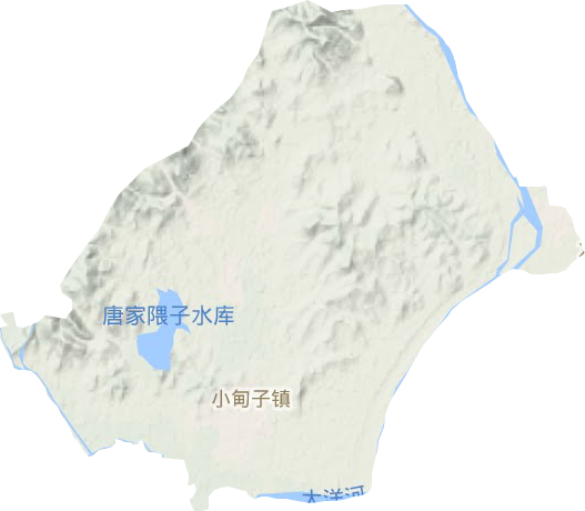 小甸子镇地形图