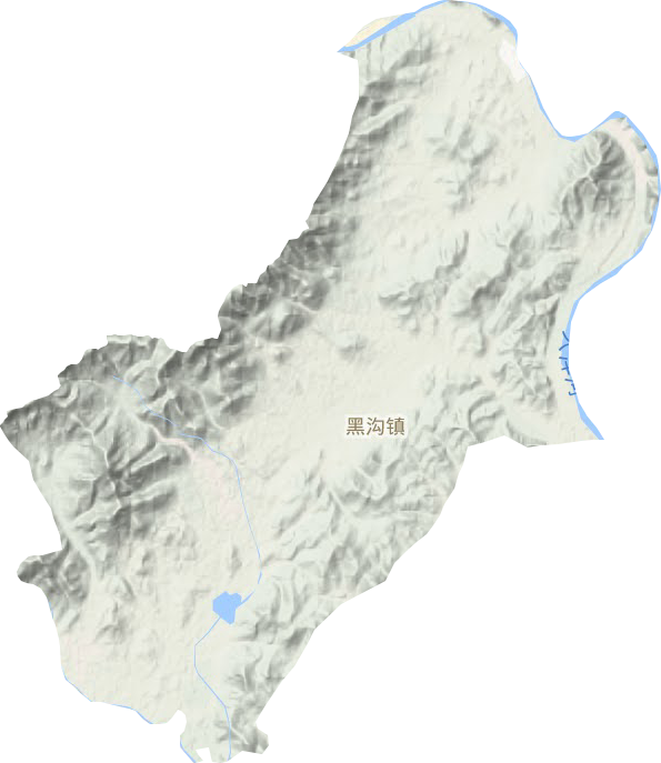 黑沟镇地形图