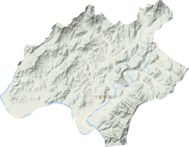 沙里寨镇地形图