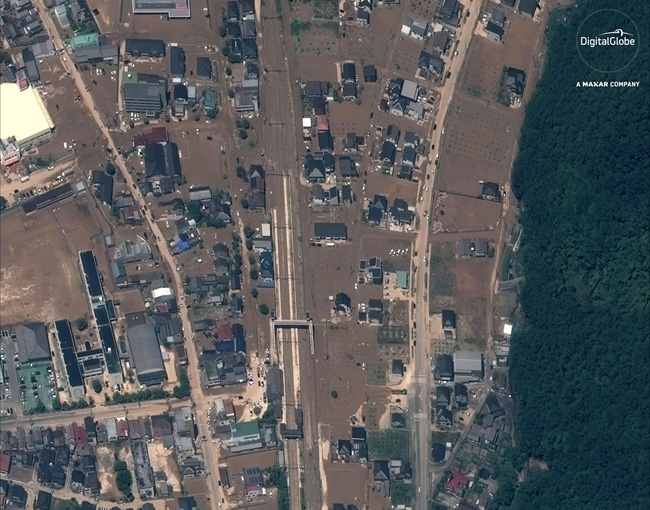 DigitalGlobe发布日本洪灾地区高分辨率卫星图像，以助力灾害救援工作