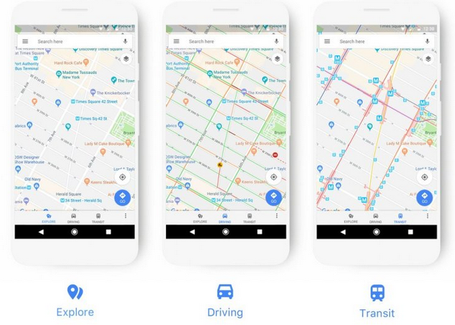 谷歌地图UI界面3个模式+8种颜色