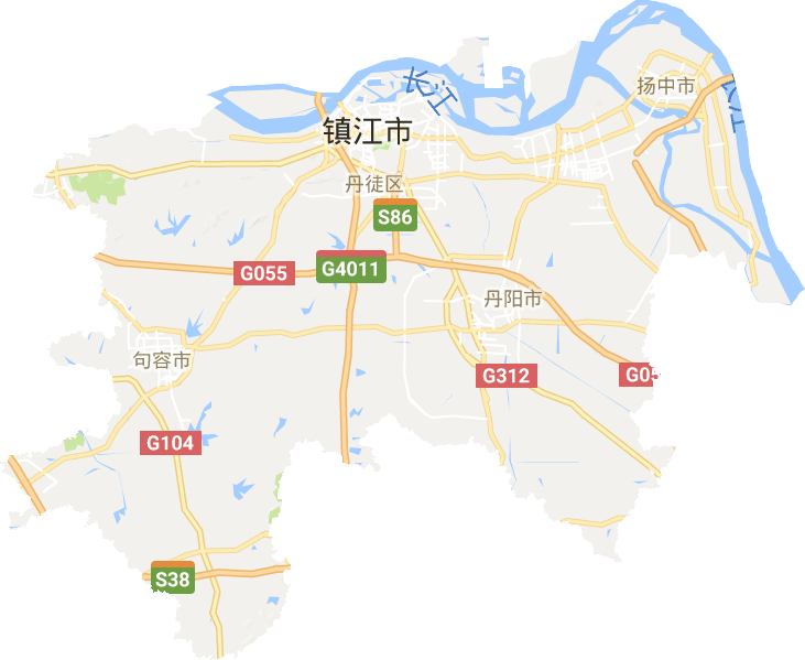 镇江各乡镇地图图片