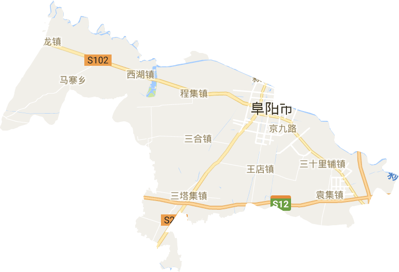 阜阳市颖州区地图图片