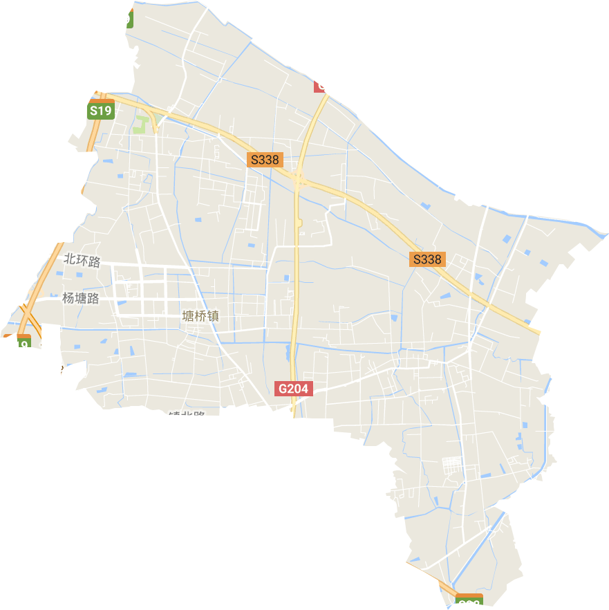 塘桥街道地图图片