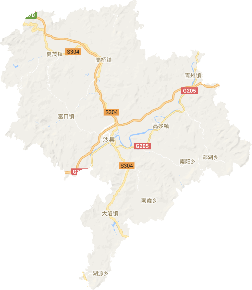 原川沙县地图图片