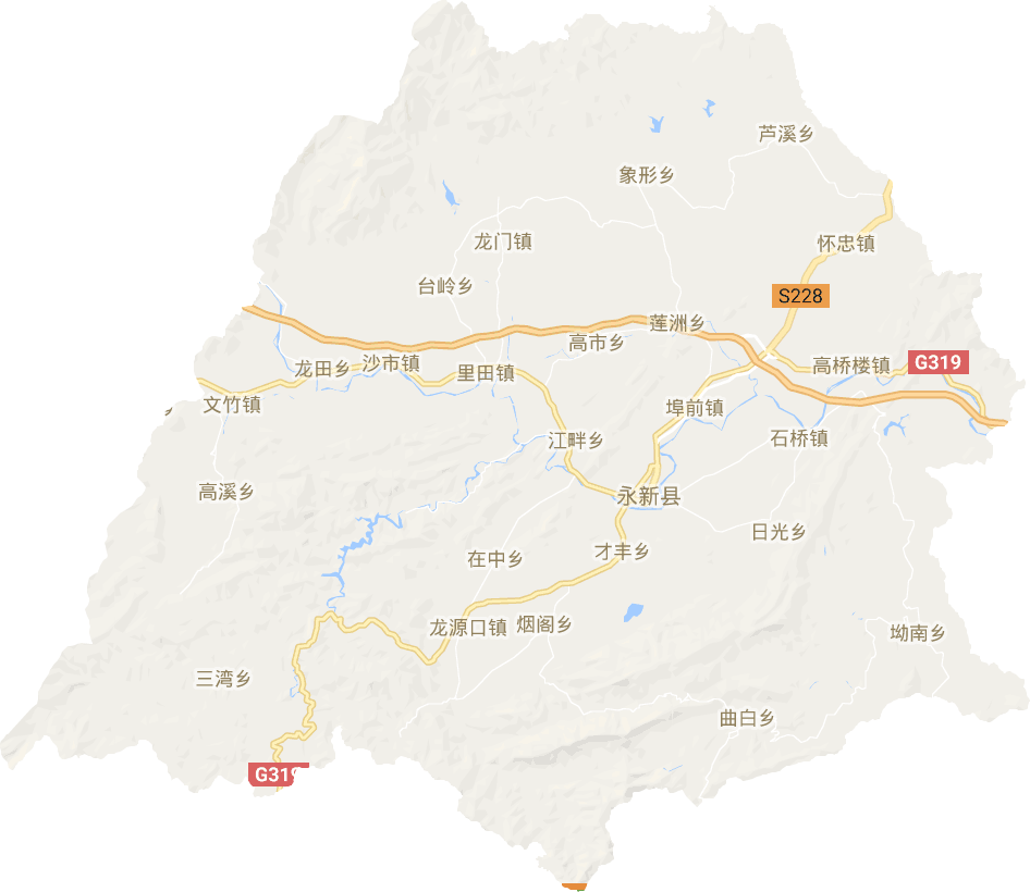永新县地图乡镇图片