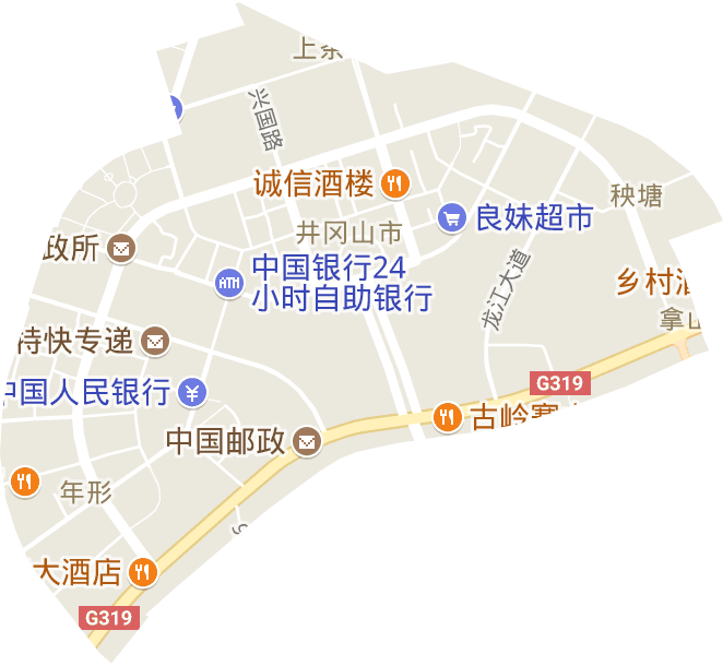 伊春市红星区地图图片