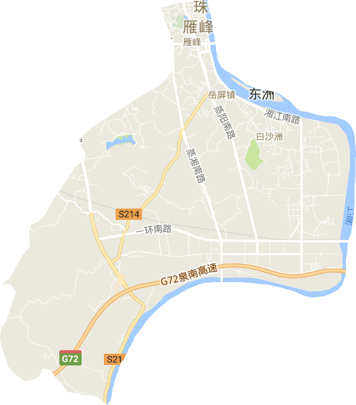 衡阳市雁峰区地图高清图片