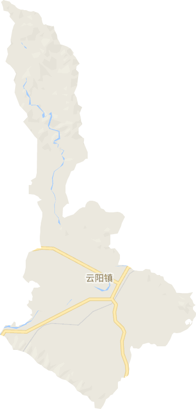 云阳乡镇分布地图图片