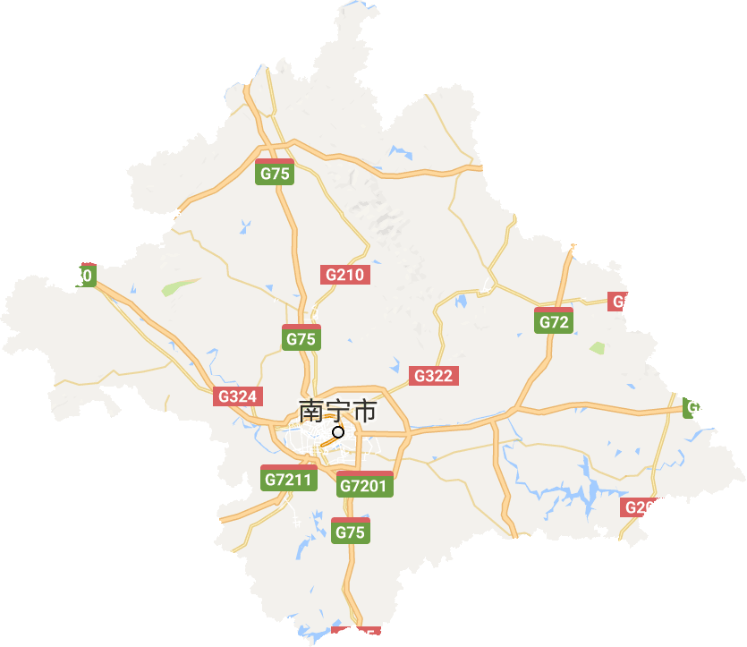 南宁地图全景图片