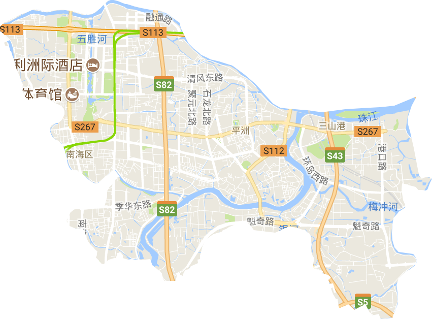 桂城街道社区分布图图片