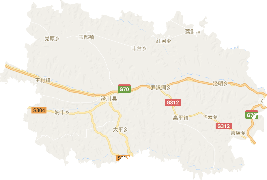 泾川县电子地图高清版大图