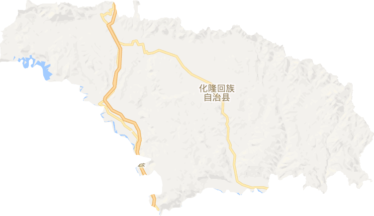 青海化隆县地图图片