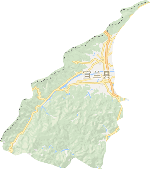 宜兰县地图图片