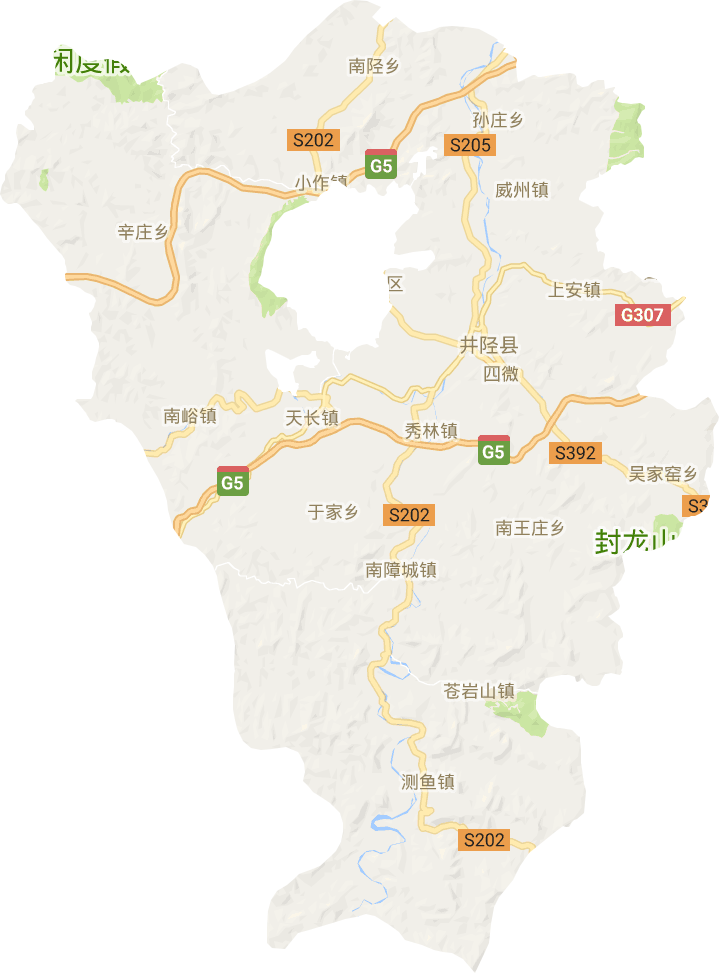 井陉县各村地图全图图片