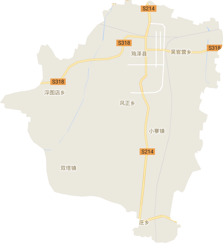 鸡泽县地图及街道名称图片
