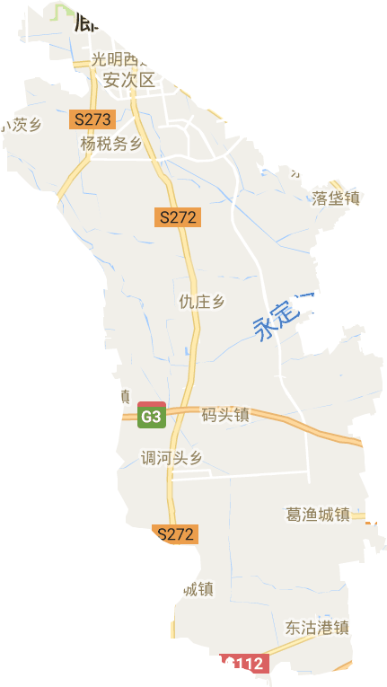 安次区乡镇分布地图图片