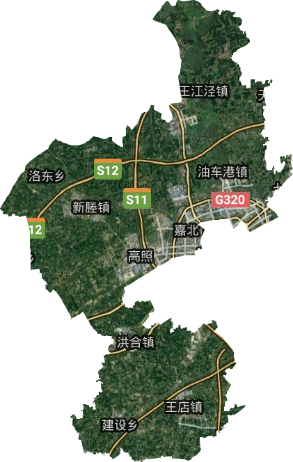 秀洲区乡镇地图图片