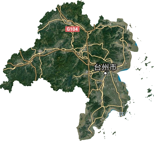 台州市三维地图高清版图片